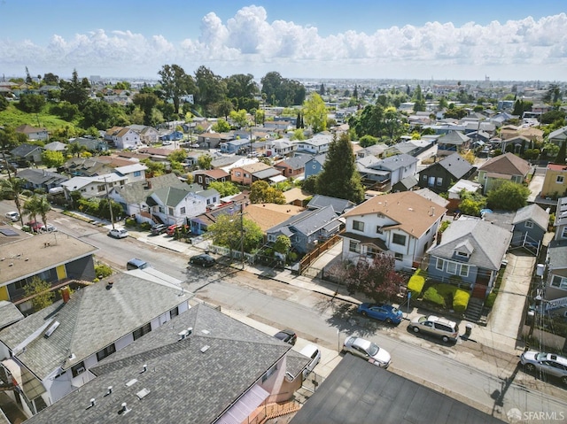 drone / aerial view featuring a residential view