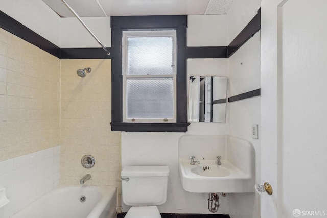 2440-2442 Balboa St, San Francisco, CA 94121 - full bathroom with toilet, bathing tub / shower combination, and a sink