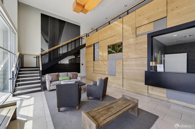 311 Oak St Unit 301, Oakland, CA 94607 - common area featuring stairs and wood walls