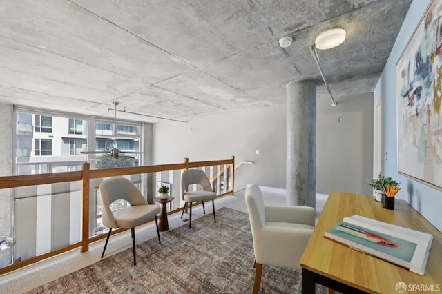 311 Oak St Unit 301, Oakland, CA 94607 - sitting room with carpet floors and a ceiling fan