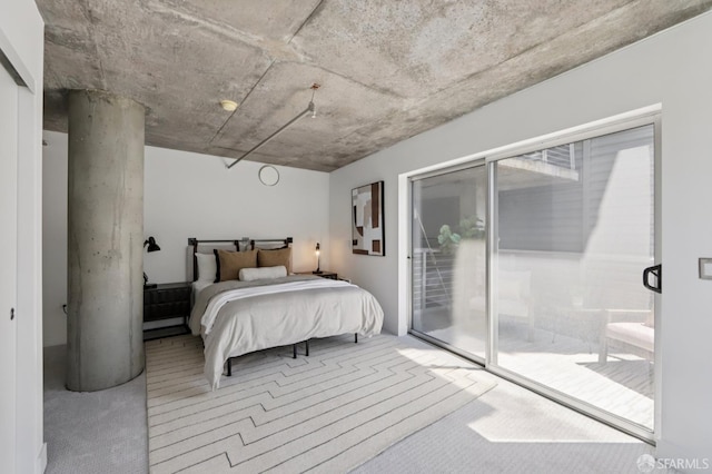 311 Oak St Unit 301, Oakland, CA 94607 - bedroom featuring carpet floors and access to exterior