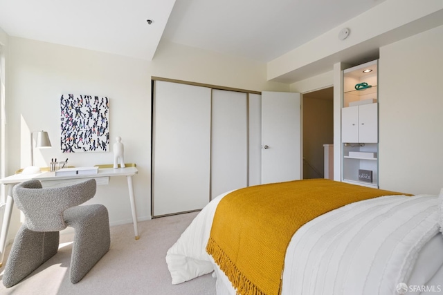 601 Van Ness Ave Unit 39, San Francisco, CA 94102 - carpeted bedroom with a closet and baseboards