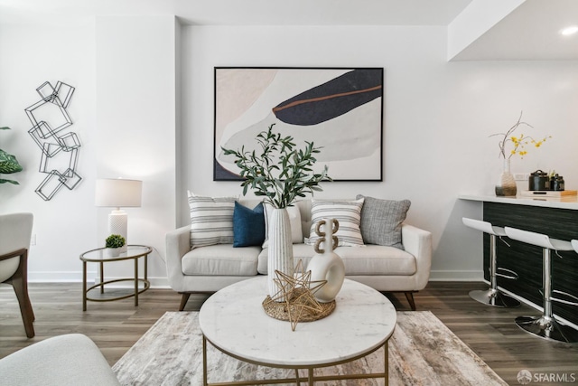 1688 Pine St Unit E709, San Francisco, CA 94109 - living area with baseboards and wood finished floors