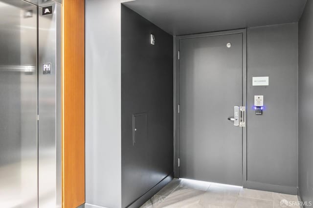1688 Pine St Unit E709, San Francisco, CA 94109 - tiled foyer with elevator