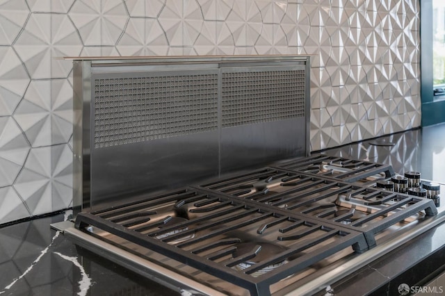 details with stainless steel cooktop