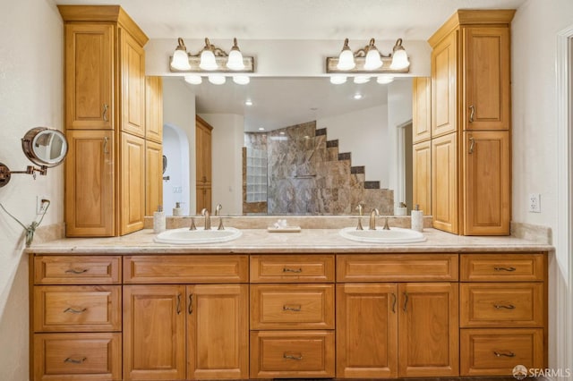 12553 Parker Ranch Ct, Saratoga, CA 95070 - full bath featuring tiled shower and double vanity
