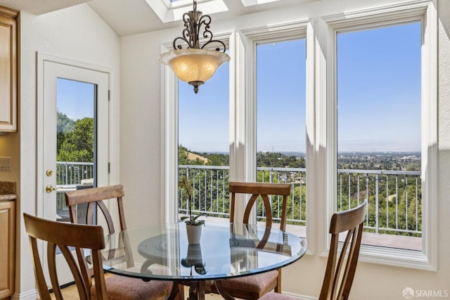 12553 Parker Ranch Ct, Saratoga, CA 95070 - dining area with plenty of natural light and vaulted ceiling