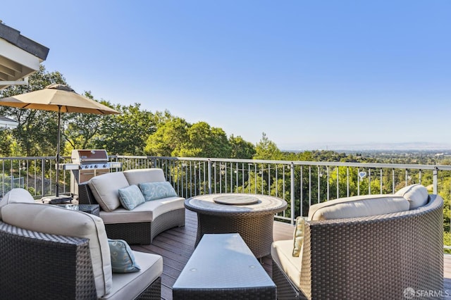 12553 Parker Ranch Ct, Saratoga, CA 95070 - deck with an outdoor hangout area