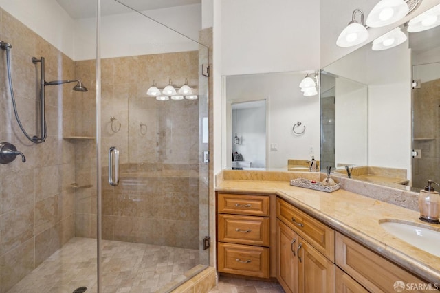 12553 Parker Ranch Ct, Saratoga, CA 95070 - full bath with a stall shower and vanity