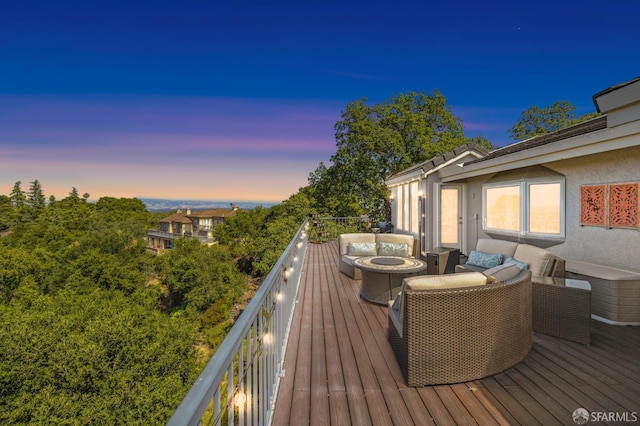 12553 Parker Ranch Ct, Saratoga, CA 95070 - deck with an outdoor living space