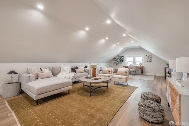 278 Whitney St, San Francisco, CA 94131 - living area featuring lofted ceiling and light wood-type flooring
