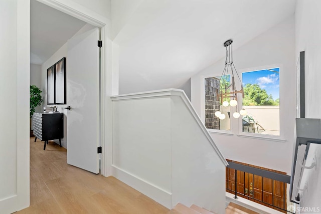 1945 Las Encinas Ct, Los Gatos, CA 95032 - stairway featuring vaulted ceiling and wood finished floors