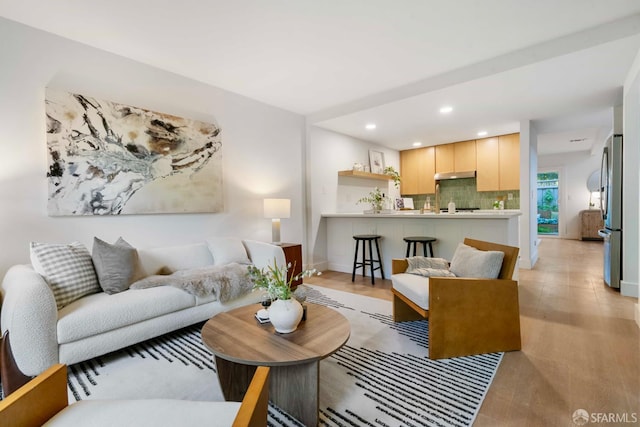 1945 Las Encinas Ct, Los Gatos, CA 95032 - living area with recessed lighting and light wood-style floors