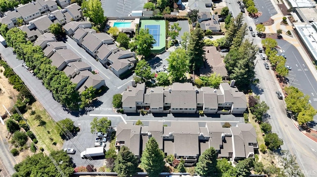 1945 Las Encinas Ct, Los Gatos, CA 95032 - aerial view of residential area with a pool