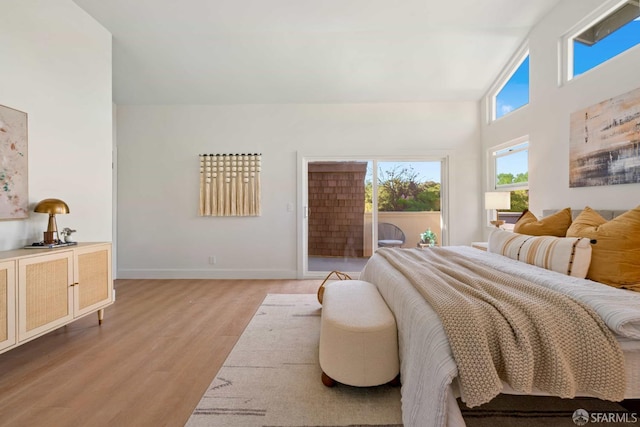 1945 Las Encinas Ct, Los Gatos, CA 95032 - bedroom with access to exterior and light wood-type flooring