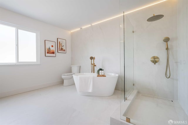 1945 Las Encinas Ct, Los Gatos, CA 95032 - bathroom featuring walk in shower and a freestanding tub