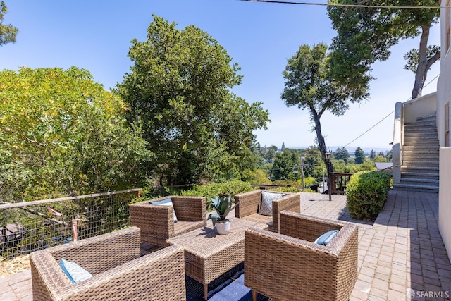 153 Dale Ave, San Carlos, CA 94070 - view of patio / terrace with outdoor lounge area