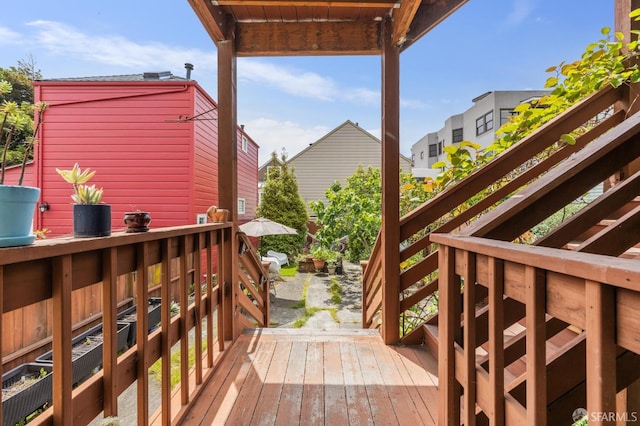 243 Henry St Unit A, San Francisco, CA 94114 - view of wooden terrace