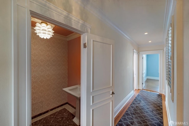 1800 Gough St Unit 7, San Francisco, CA 94109 - corridor featuring recessed lighting and crown molding