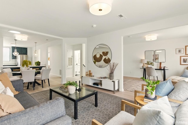 1278 La Playa St, San Francisco, CA 94122 - living room with light wood-style floors and baseboards