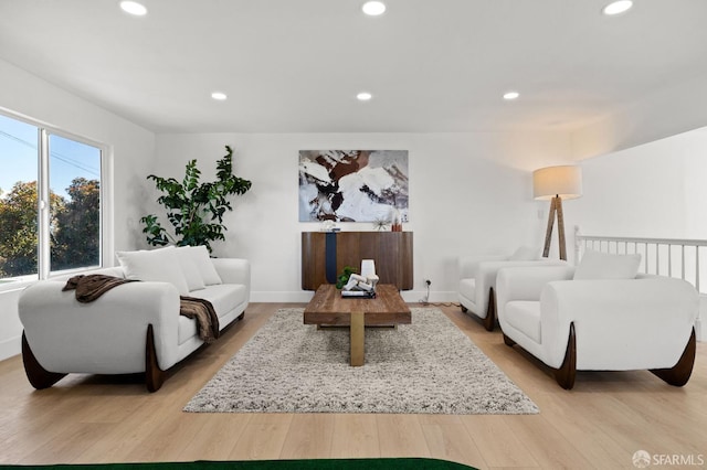 226 Rutledge St, San Francisco, CA 94110 - living room with recessed lighting, light wood-type flooring, and baseboards