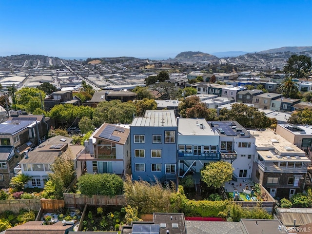 226 Rutledge St, San Francisco, CA 94110 - aerial view of residential area featuring a mountainous background