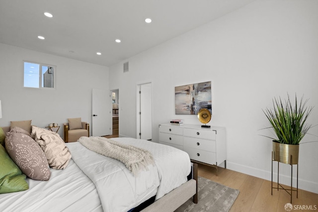 226 Rutledge St, San Francisco, CA 94110 - bedroom with recessed lighting, light wood-type flooring, and baseboards