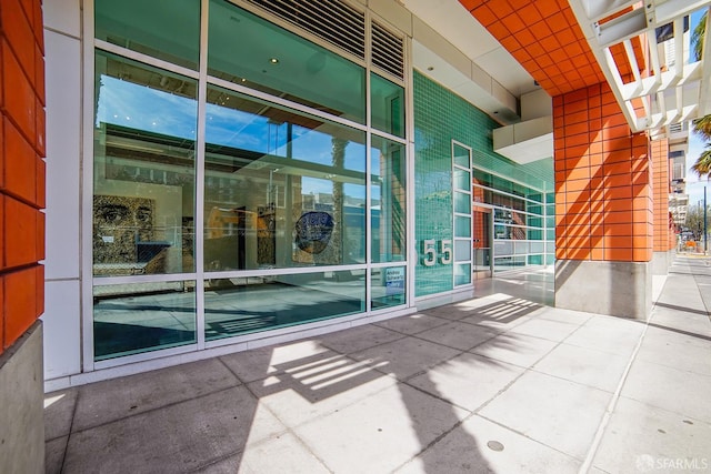 view of exterior entry