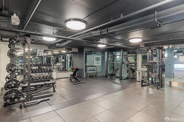view of workout area