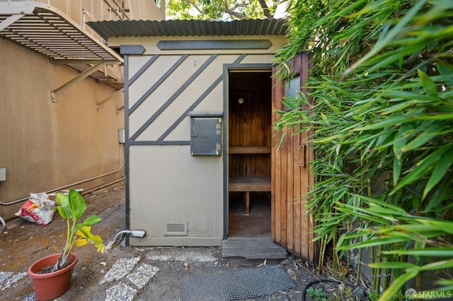 view of outbuilding