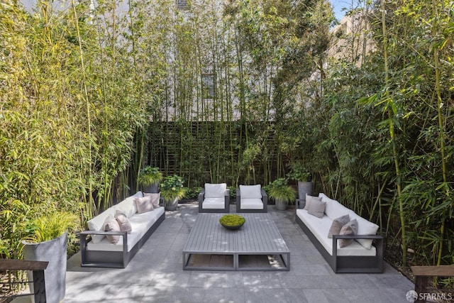 view of patio / terrace featuring outdoor lounge area