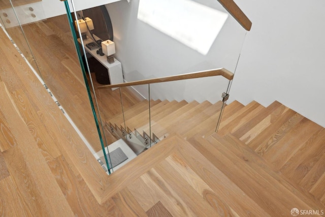 view of stairway