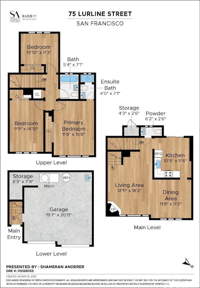 75 Lurline St, San Francisco, CA 94122 - property floor plan