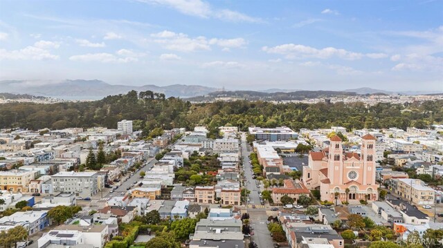 75 Lurline St, San Francisco, CA 94122 - bird's eye view of a mountainous background