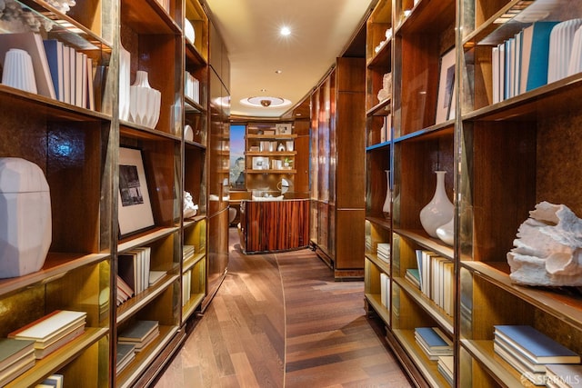 947 Green St Unit 6, San Francisco, CA 94133 - wine room with recessed lighting and dark wood-style floors