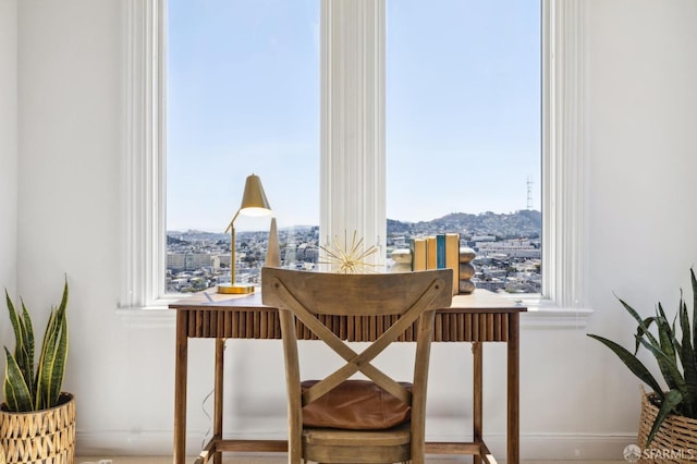 view of dining room