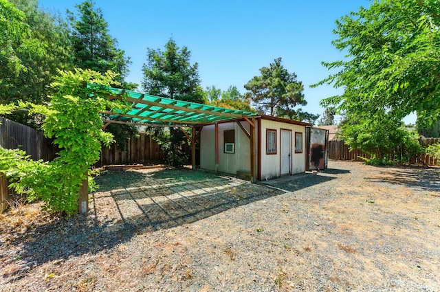 1220 Mesa St, Concord, CA 94518 - fenced backyard featuring an outbuilding