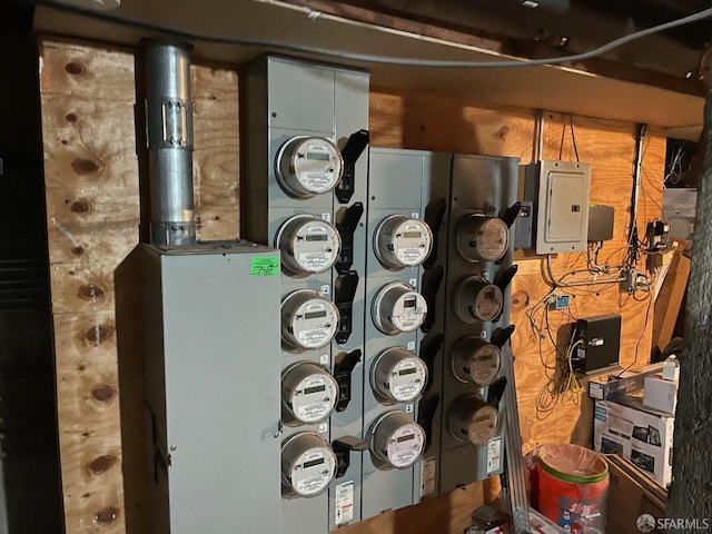 utility room with electric panel