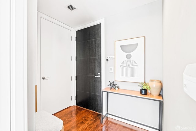 interior space featuring hardwood / wood-style floors