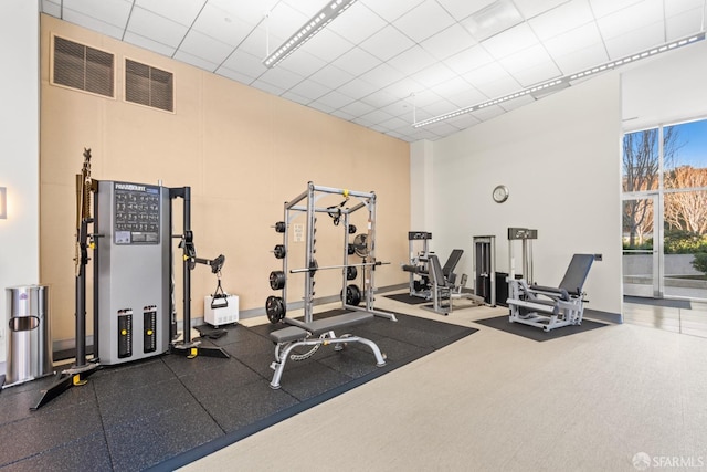 view of exercise room