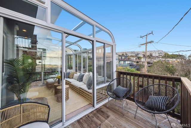 view of sunroom / solarium