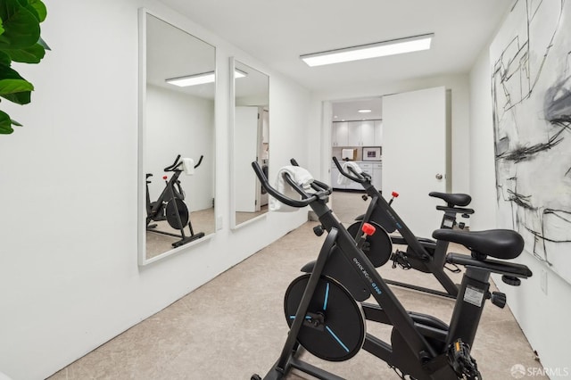 view of exercise room
