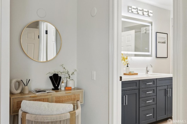 full bathroom featuring vanity