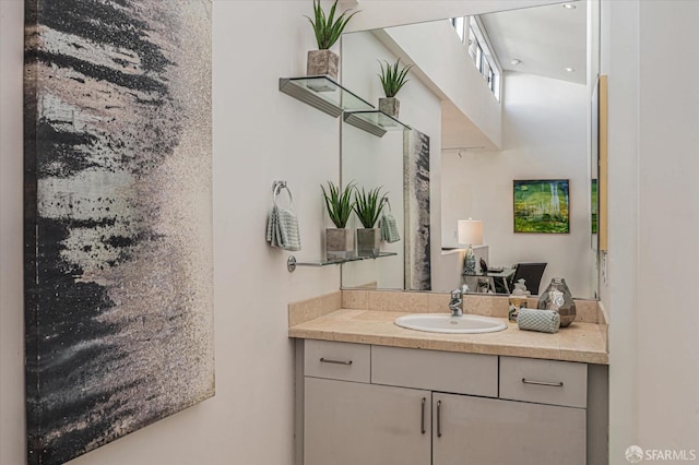 bathroom with vanity