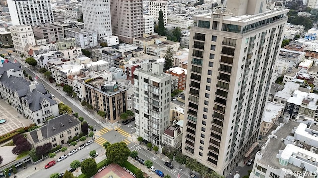 1190 Sacramento St Unit 6, San Francisco, CA 94108 - drone / aerial view with a view of city