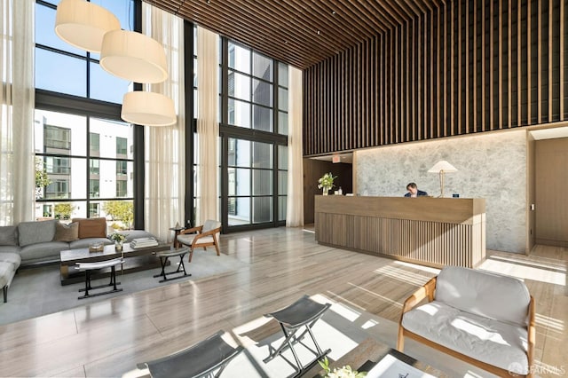 view of reception area