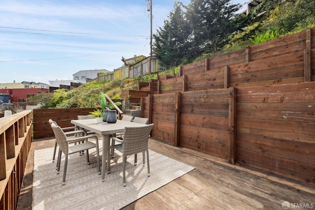 exterior space featuring outdoor dining space