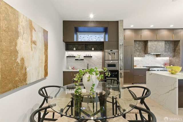 4038 18th St, San Francisco, CA 94114 - dining space featuring recessed lighting and light wood-type flooring