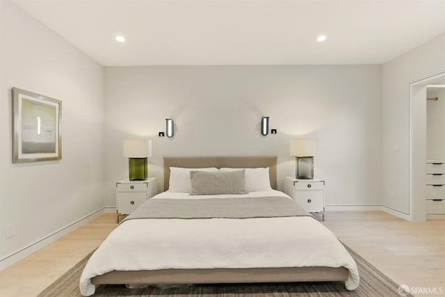 4038 18th St, San Francisco, CA 94114 - bedroom featuring light wood-style flooring and recessed lighting
