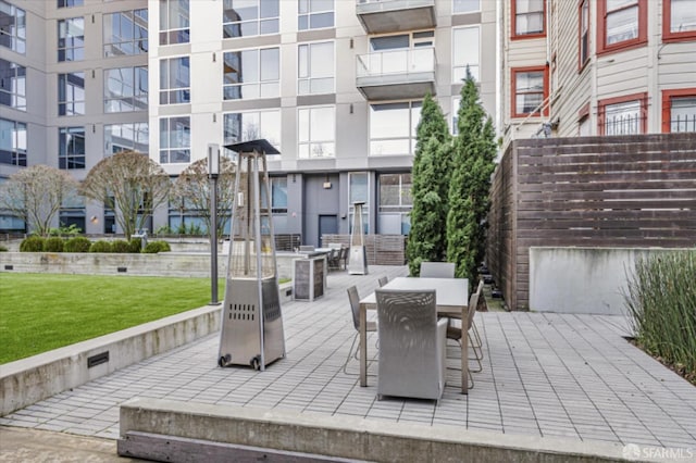 view of patio / terrace featuring outdoor dining area